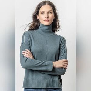 Lilla P Relaxed Turtleneck Sweater